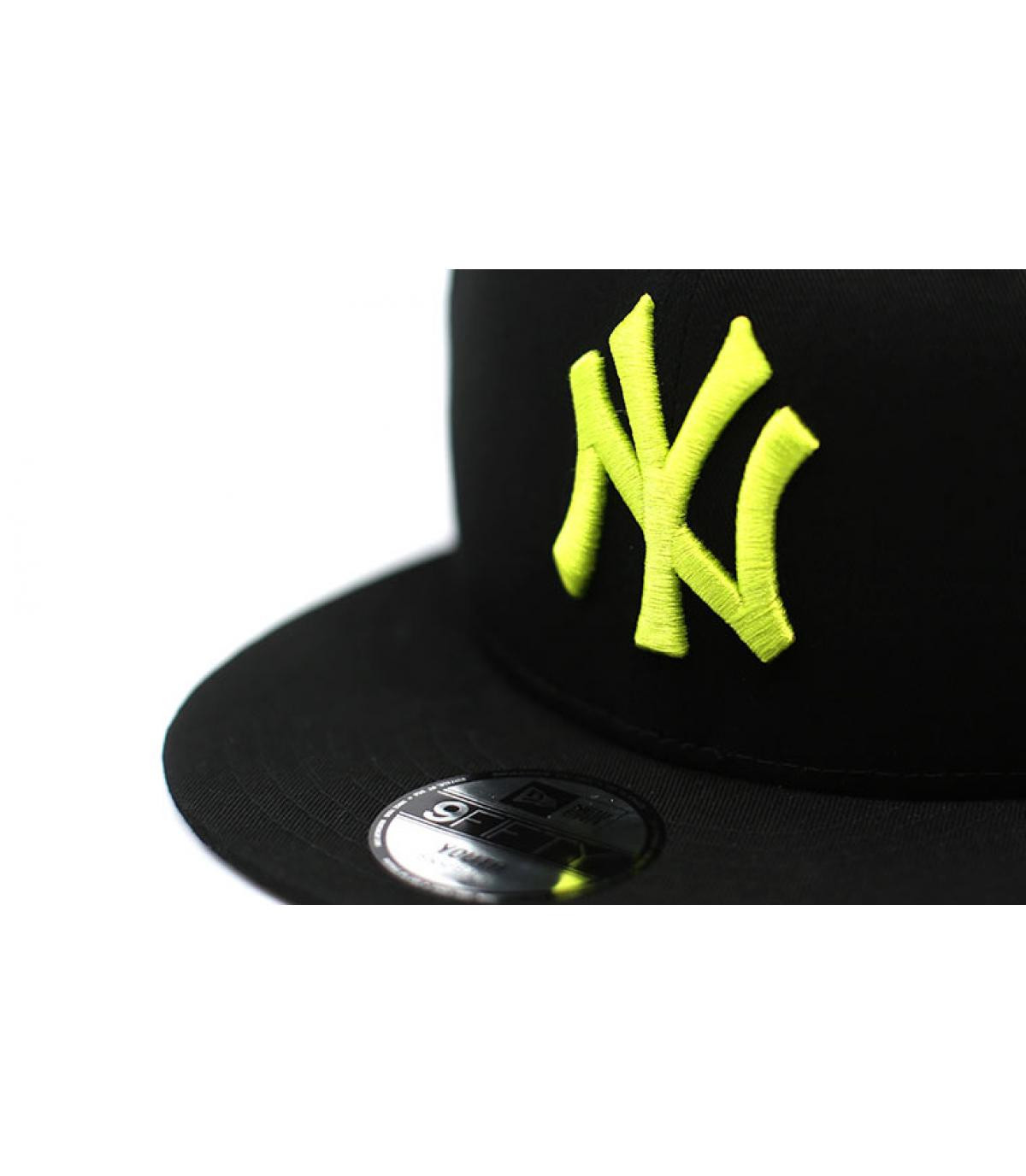 casquette enfant NY noir jaune